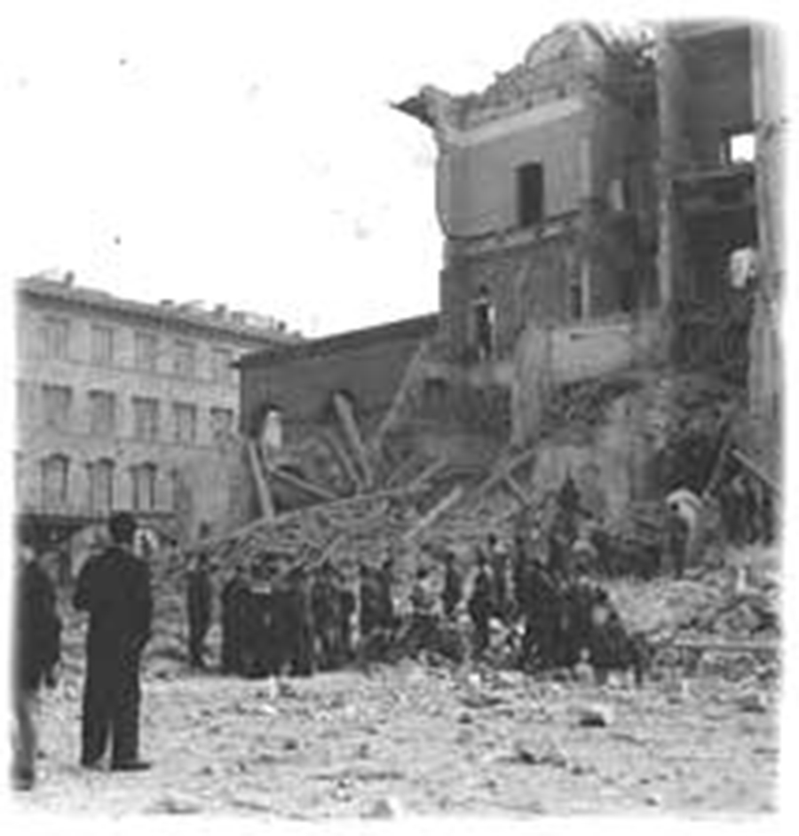 I devastanti bombardamenti sulla città di Livorno