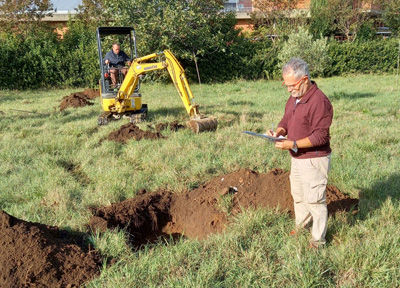Controllo del terreno per la messa a dimora